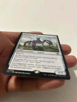 Roaming Throne Magic: The Gathering Card Artifact Creature Golem - Image 3