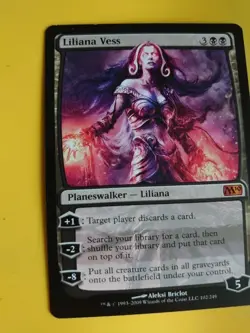 Liliana Vess. M10 Mythic Planeswalker Magic the Gathering Card. Rare - Image 4