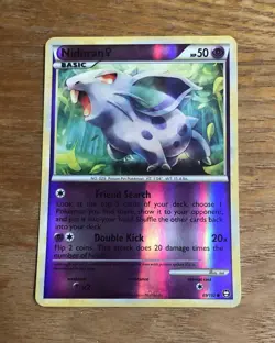 Nidoran F 69/102 Triumphant Reverse Holo Pokemon Card - Image 1