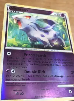Nidoran F 69/102 Triumphant Reverse Holo Pokemon Card - Image 3