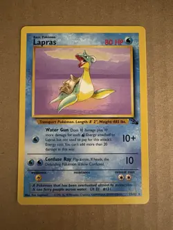 Pokemon - Fossil - Lapras 25/62 - Rare Non-Holo NM - Image 1