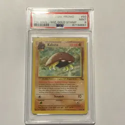 Kabuto PSA 9 (1999, Pokemon Fossil, English, Top Deck Wizards Stamp Promo) Rare! - Image 1