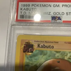 Kabuto PSA 9 (1999, Pokemon Fossil, English, Top Deck Wizards Stamp Promo) Rare! - Image 3