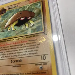 Kabuto PSA 9 (1999, Pokemon Fossil, English, Top Deck Wizards Stamp Promo) Rare! - Image 5