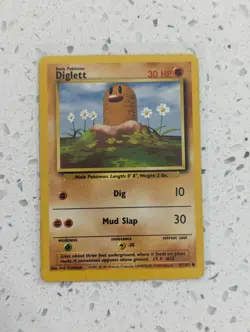 Pokemon TCG Diglett Base Set 47/102 Regular Unlimited Common LP - Image 1