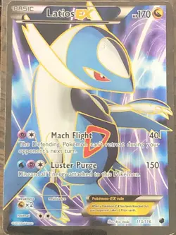 Pokemon TCG Latios EX Full Art Holo Rare Card 113/116 Plasma Freeze - Image 1
