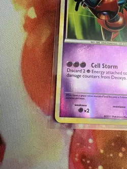 2011 DEOXYS 2/95 - RARE- REVERSE HOLO- CALL OF LEGENDS POKEMON CARD- NM/MINT - Image 5