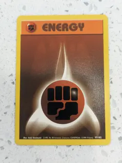 Pokemon TCG Fighting Energy Base Set 97/102 Regular Unlimited Common LP+/NM - Image 1