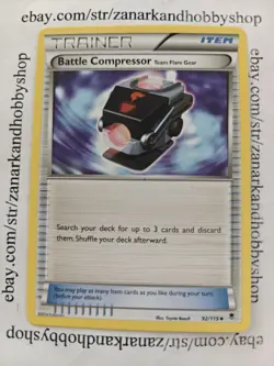 Pokemon Battle Compressor 92/119 Phantom Forces NON HOLO LP - Image 1