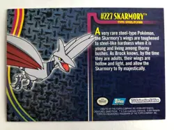 Skarmory # 227 Pokemon Card Topps TV Animation Edition - Image 2