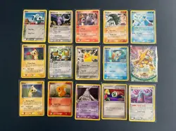 Rare, Reverse Holo Pokemon Card Lot HP/DMG Promo Pikachu 035, Aerodactyl 1/92 - Image 1