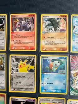 Rare, Reverse Holo Pokemon Card Lot HP/DMG Promo Pikachu 035, Aerodactyl 1/92 - Image 3