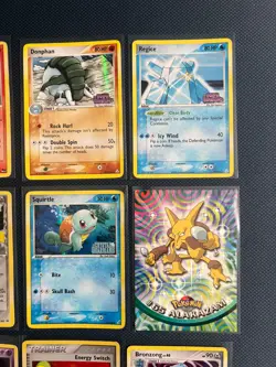 Rare, Reverse Holo Pokemon Card Lot HP/DMG Promo Pikachu 035, Aerodactyl 1/92 - Image 4
