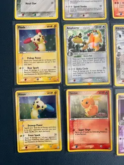 Rare, Reverse Holo Pokemon Card Lot HP/DMG Promo Pikachu 035, Aerodactyl 1/92 - Image 5