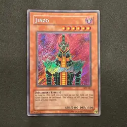 Yu-Gi-Oh Card TCG Jinzo BPT-011 Secret Rare Holo Unlimited Edition HP/DMG - Image 1