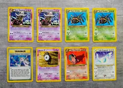 Pokemon RARE Vtg NEO DESTINY 8 Card Lot 1999 WOTC DK Slowking DK Aroados NM - Image 1