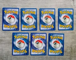 Pokemon RARE Vtg TEAM ROCKET 7 Card Lot 1999 WOTC DK Machamp DK Dugrito NM - Image 2