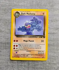 Pokemon RARE Vtg TEAM ROCKET 7 Card Lot 1999 WOTC DK Machamp DK Dugrito NM - Image 3