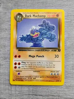 Pokemon RARE Vtg TEAM ROCKET 7 Card Lot 1999 WOTC DK Machamp DK Dugrito NM - Image 5