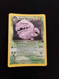 Dark Weezing 14/82 PL Holo Rare Pokemon Card Vintage 1999 WOTC Team Rocket Set 3 - Image 1