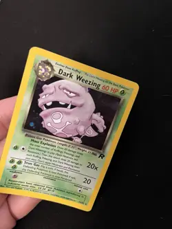 Dark Weezing 14/82 PL Holo Rare Pokemon Card Vintage 1999 WOTC Team Rocket Set 3 - Image 2