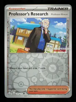 Pokemon Card Professor's Research 124/131 Rowan Promo Program PRE Holo NM 2025 - Image 1