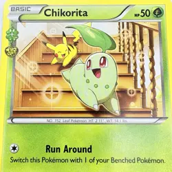 Pokemon Generations Chikorita Radiant Collection RC1/RC32 Common Card LP - Image 2