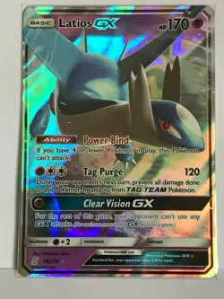 Latios GX ULTRA RARE 78/236 SM Unified Minds Set Pokemon TCG Card NM HOLO - Image 1