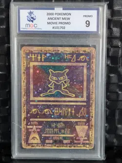 MGC 9 Pokemon Ancient Mew Mint Graded Base Movie Promo TCG Card 2000 WOTC Holo - Image 1