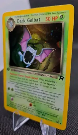 DARK GOLBAT Pokemon Card - WOTC - 1st Edition - Team Rocket - 7/82 - Holo NM-M - Image 3
