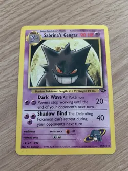 Sabrina's Gengar 29/132 Gym Challenge Vintage Rare Pokemon Card - Image 2