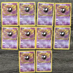 Pokemon Gastly 33/62 Fossil Non Holo Common 2 Card Lot LP - Image 1