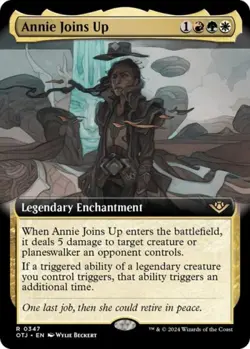 Annie Joins Up (Extended Art) - Near Mint MTG Outlaws of Thunder Junction - Image 1