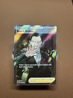 Pokemon TCG Boss's Orders Rebel Clash Holo Card 189/192 Full Art Ultra Rare - Image 1