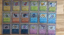 Pokemon Paldean Fates Baby Shiny And Full Arts Mixed Lot Of 50 Cards Near Mint - Image 1