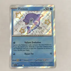 Finizen 123/091 Paldean Fates baby Shiny Holo Rare Pokemon TCG Card NM - Image 1