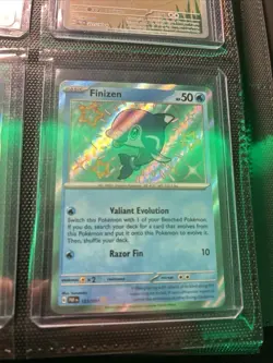 Finizen 123/091 Paldean Fates baby Shiny Holo Rare Pokemon TCG Card NM - Image 1