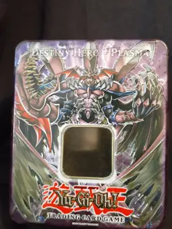 Yugioh Destiny Hero Plasma Card Tin 2007 plus Sealed Destiny Hero Card - Image 2