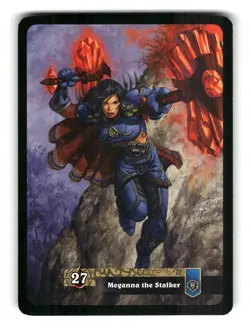 World of Warcraft TCG Fields of Honor Treading Card Meganna the Stalker #7 - Image 2
