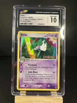 CGC 10 EX Dragon Frontiers Kirlia Reverse Holo 32/101 Pokemon Cards 2006🔥 - Image 1