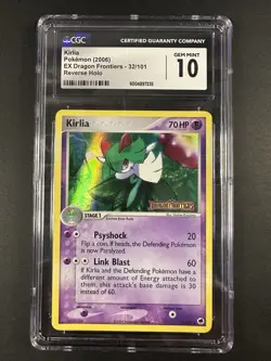 CGC 10 EX Dragon Frontiers Kirlia Reverse Holo 32/101 Pokemon Cards 2006🔥 - Image 2