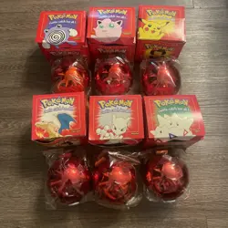 Full Set Of 6x Pokemon 23K Gold Plated Cards Limited Burger King Red - 5 SEALED! - Image 1