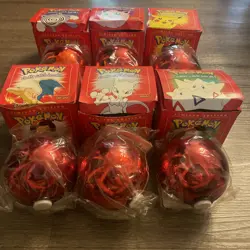 Full Set Of 6x Pokemon 23K Gold Plated Cards Limited Burger King Red - 5 SEALED! - Image 2