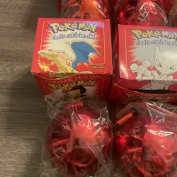 Full Set Of 6x Pokemon 23K Gold Plated Cards Limited Burger King Red - 5 SEALED! - Image 3