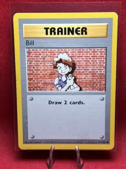 1995, 96, 98 Pokemon Card ** Bill ** - Base Set No. 91/102 - Common - Image 1