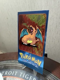 Pokemon Card - Charizard #5 - Topps - Oversized Jumbo - Tin Topper - Image 2
