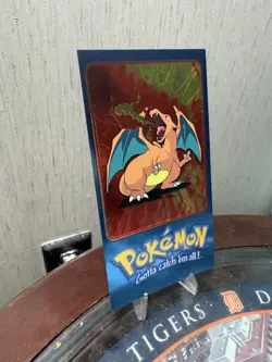 Pokemon Card - Charizard #5 - Topps - Oversized Jumbo - Tin Topper - Image 3