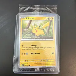 Pikachu 025/165 Pokemon Together Promo Sealed Pokemon Trading Card Game TCG NM - Image 1