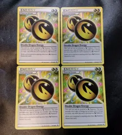 4x Double Dragon Energy 97/108 XY Roaring Skies Pokemon Card Playset NM - Image 1