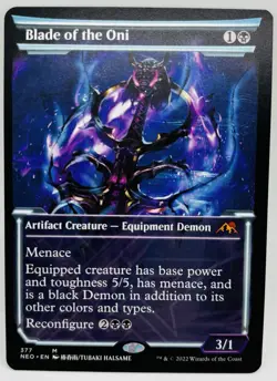 MTG Blade of the Oni (Showcase) Kamigawa: Neon Dynasty Regular - Image 1